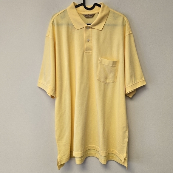 Roundtree & Yorke Polo Shirt Gold Label Yellow XL - Picture 5 of 5